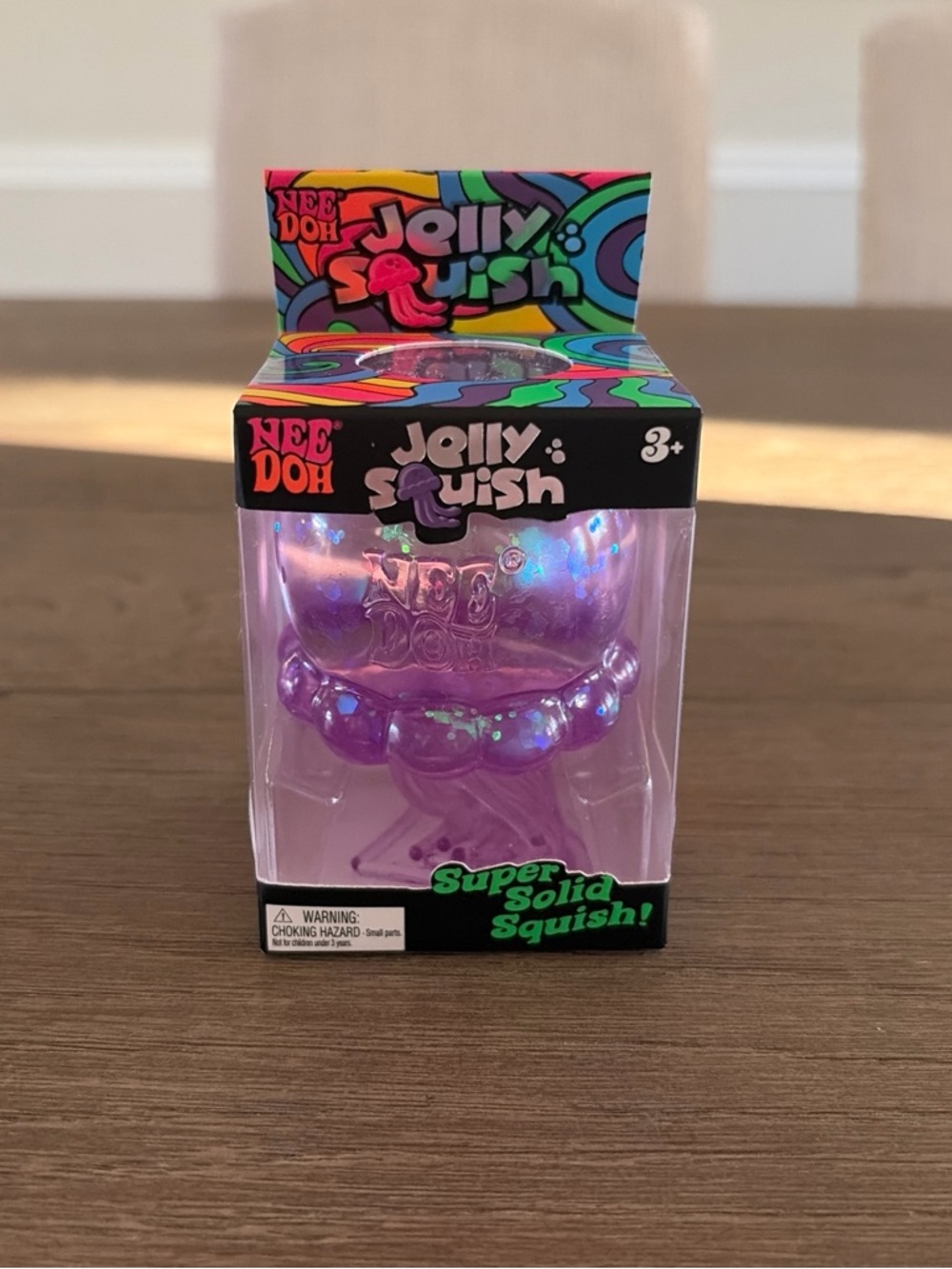 Authentic NeeDoh Jellyfish Fidget Toy Sensory Stress Squishy Purple